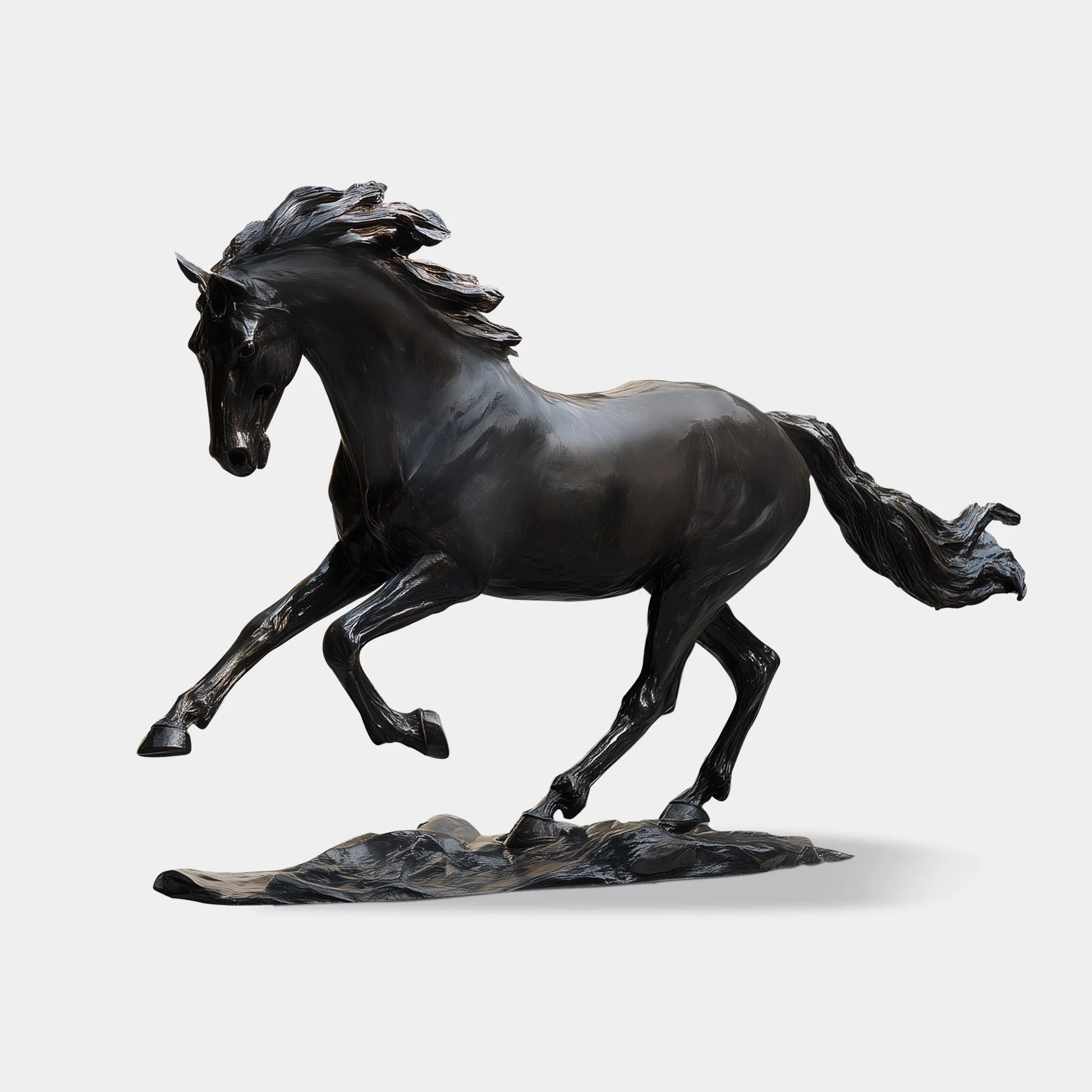 Bronze horse statue with classical design for luxury courtyards.