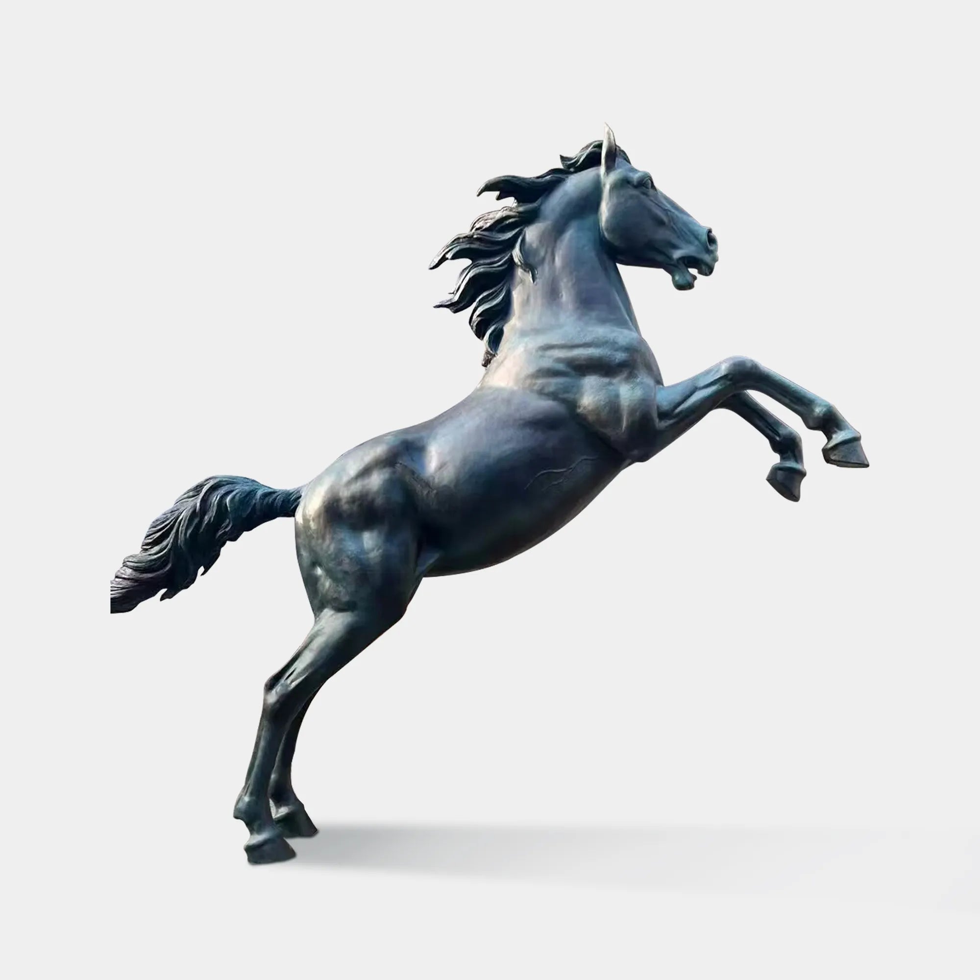 Bronze Horse Sculpture with Dynamic Expression for Outdoor Spaces