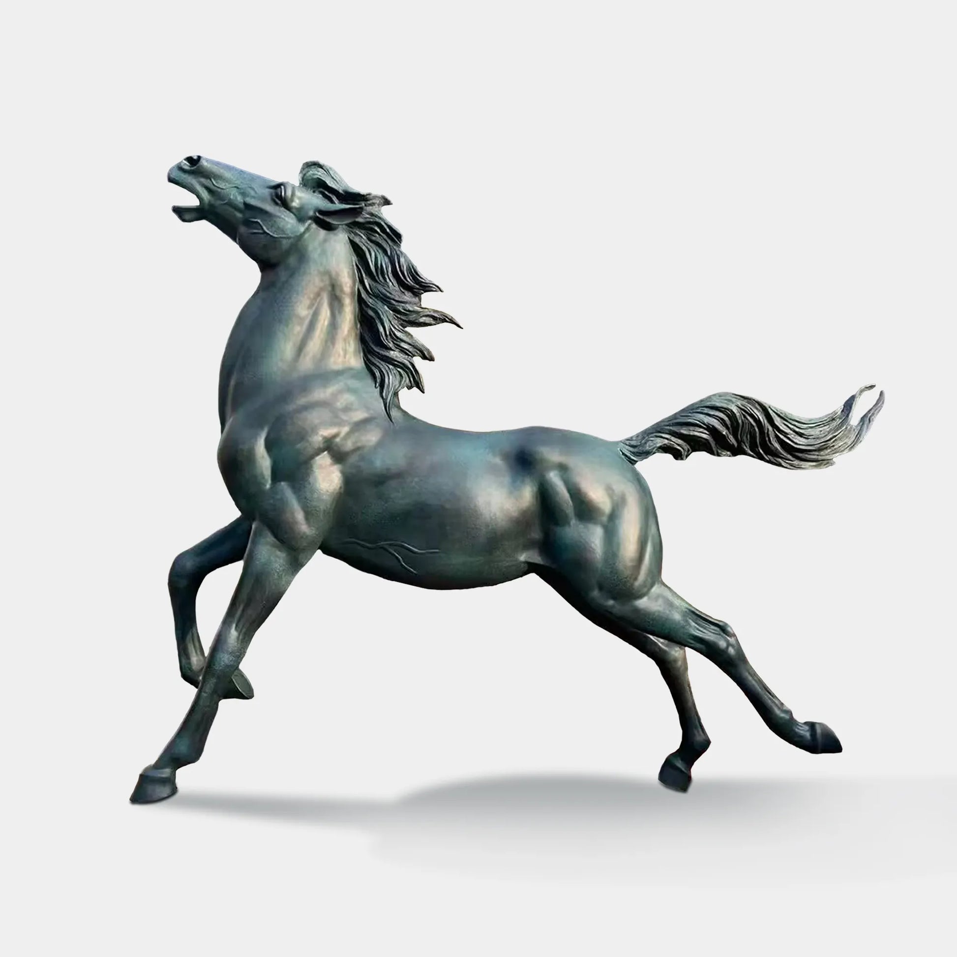 Bronze Sculpture of a Majestic Horse for Villas and Gardens