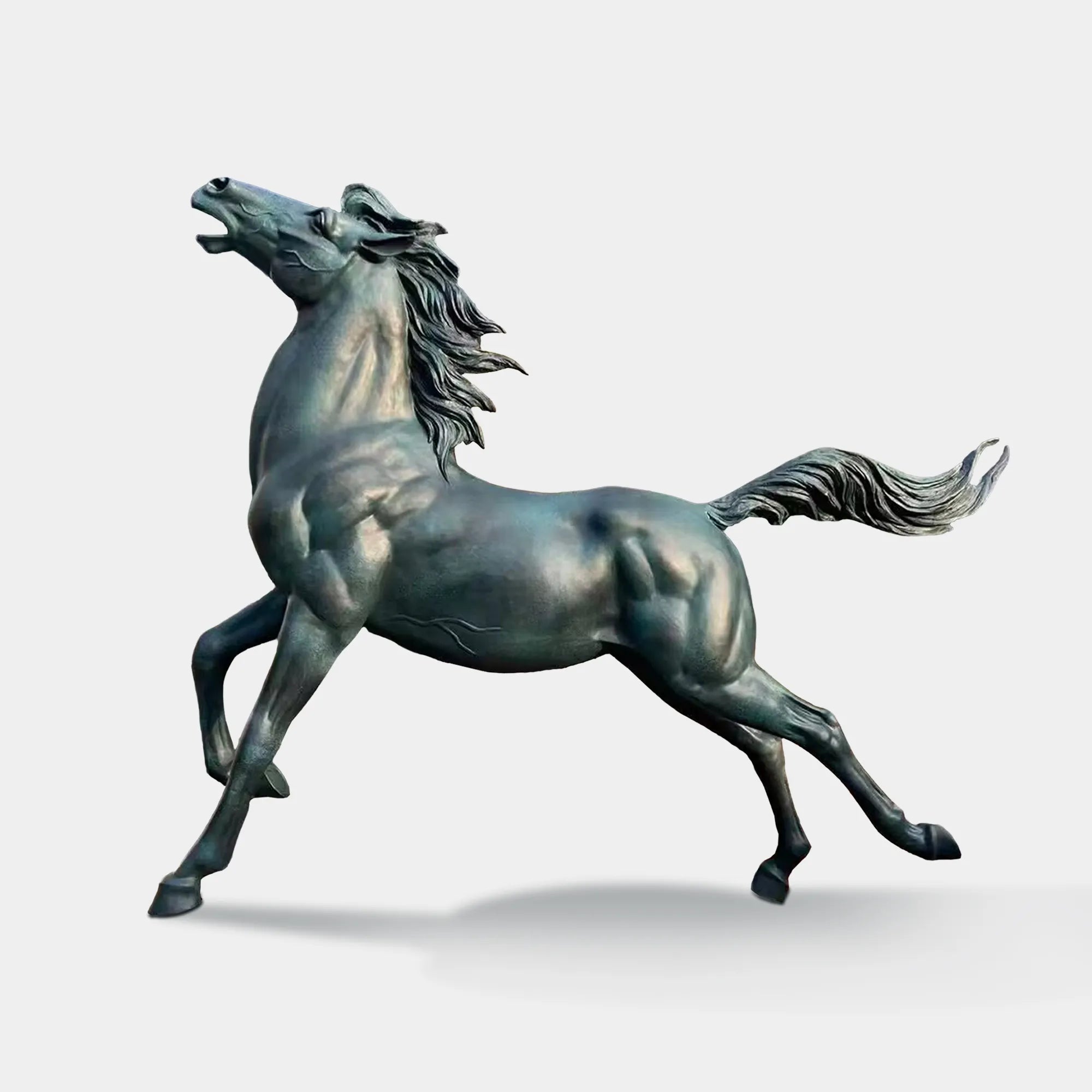 Bronze Sculpture of a Majestic Horse for Villas and Gardens