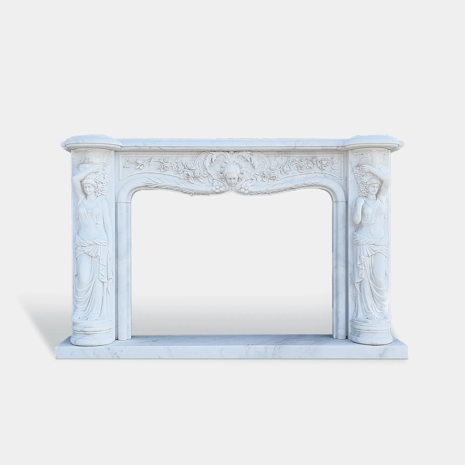 Classical Marble Mantelpiece Sculpture for Luxurious Interiors