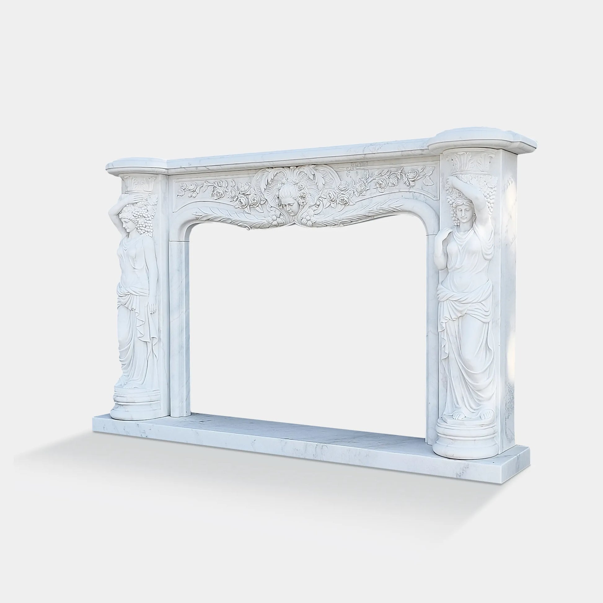 Classical Marble Mantelpiece Sculpture for Luxurious Interiors