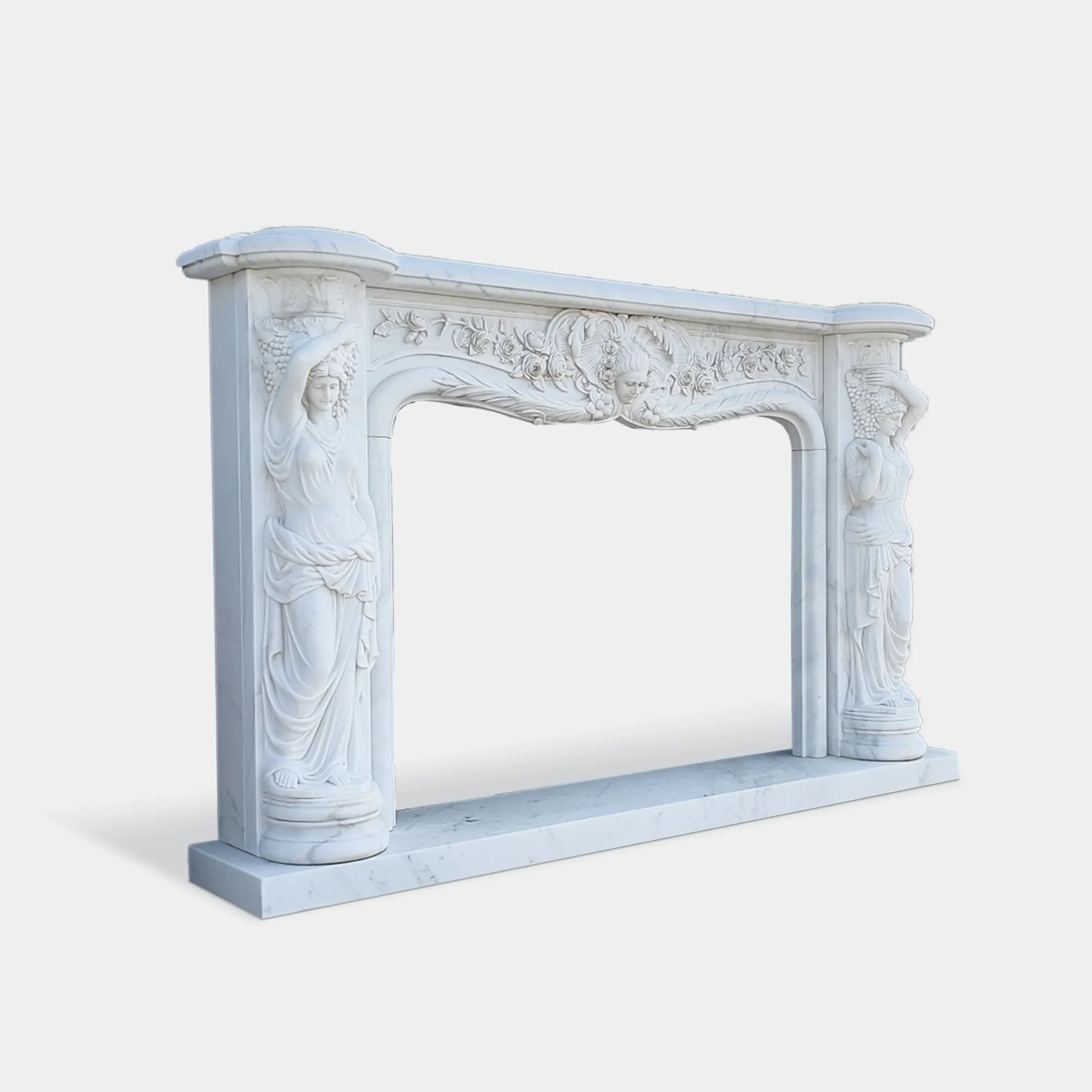 Classical Marble Mantelpiece Sculpture for Luxurious Interiors