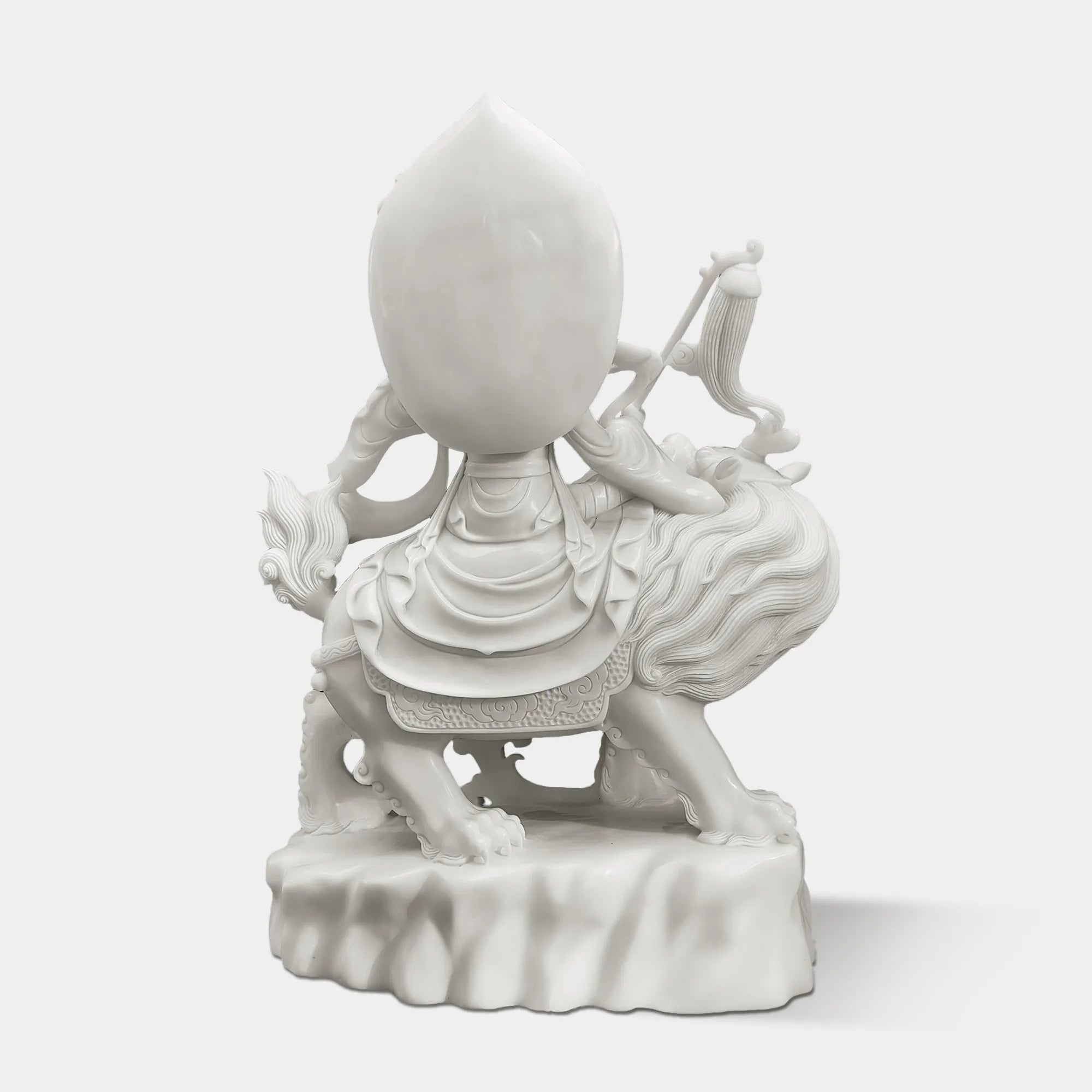 Marble Sculpture of Buddhist Guanyin Bodhisattva for Temples and Gardens.