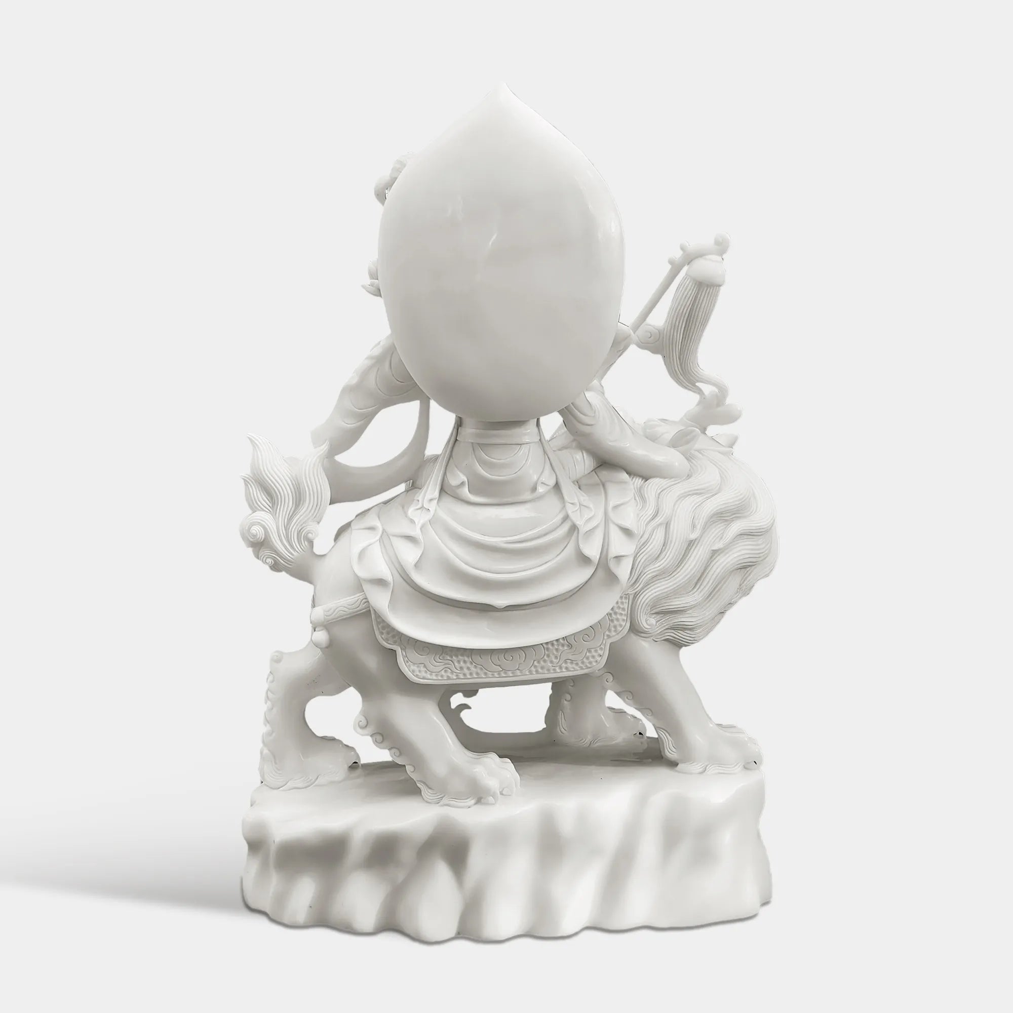 Marble Sculpture of Buddhist Guanyin Bodhisattva for Temples and Gardens.