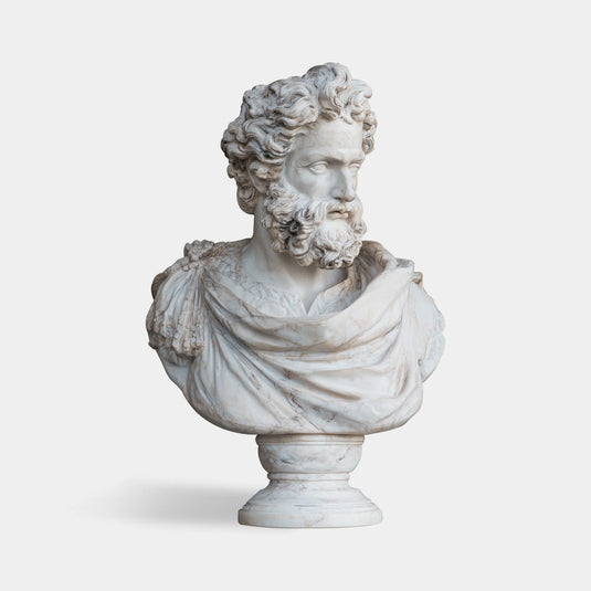 Marble Bust Sculpture of Neptune for Villas and Galleries.