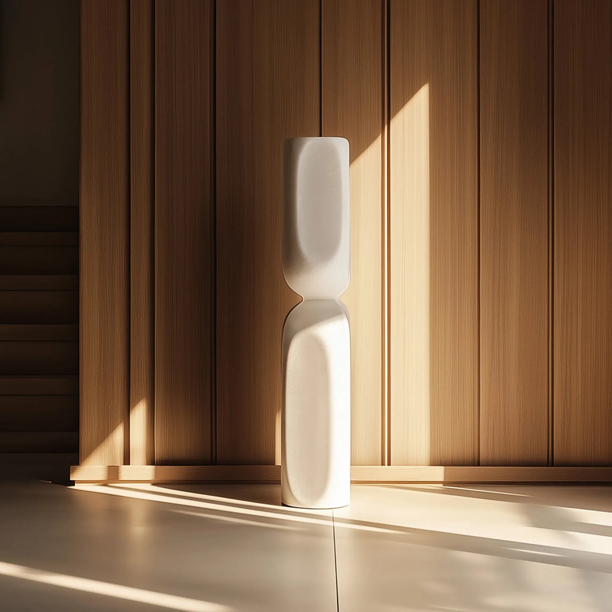 Stainless Steel Abstract Sculpture with Minimalist Design