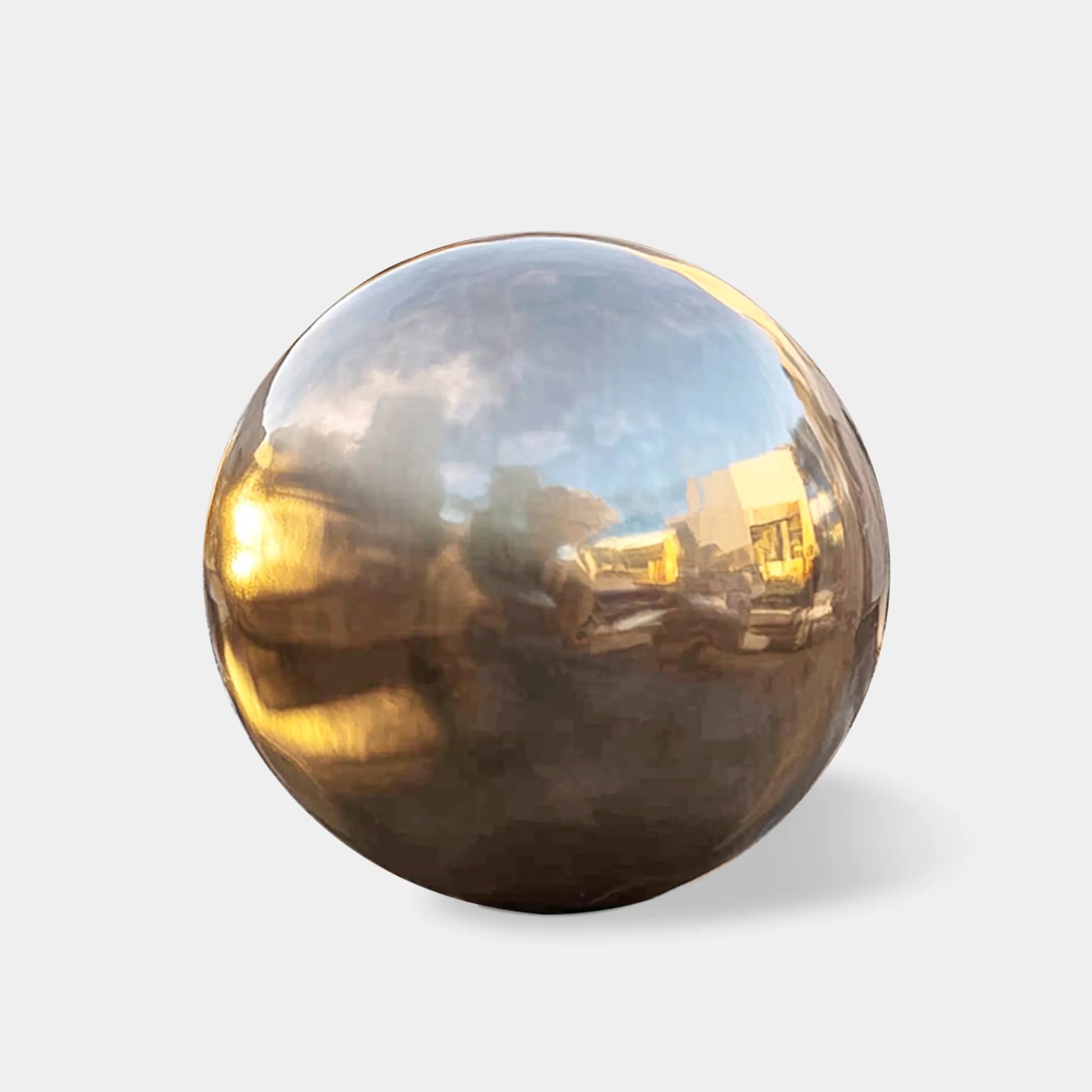 Sphere Sculpture in Polished Stainless Steel for Luxury Gardens