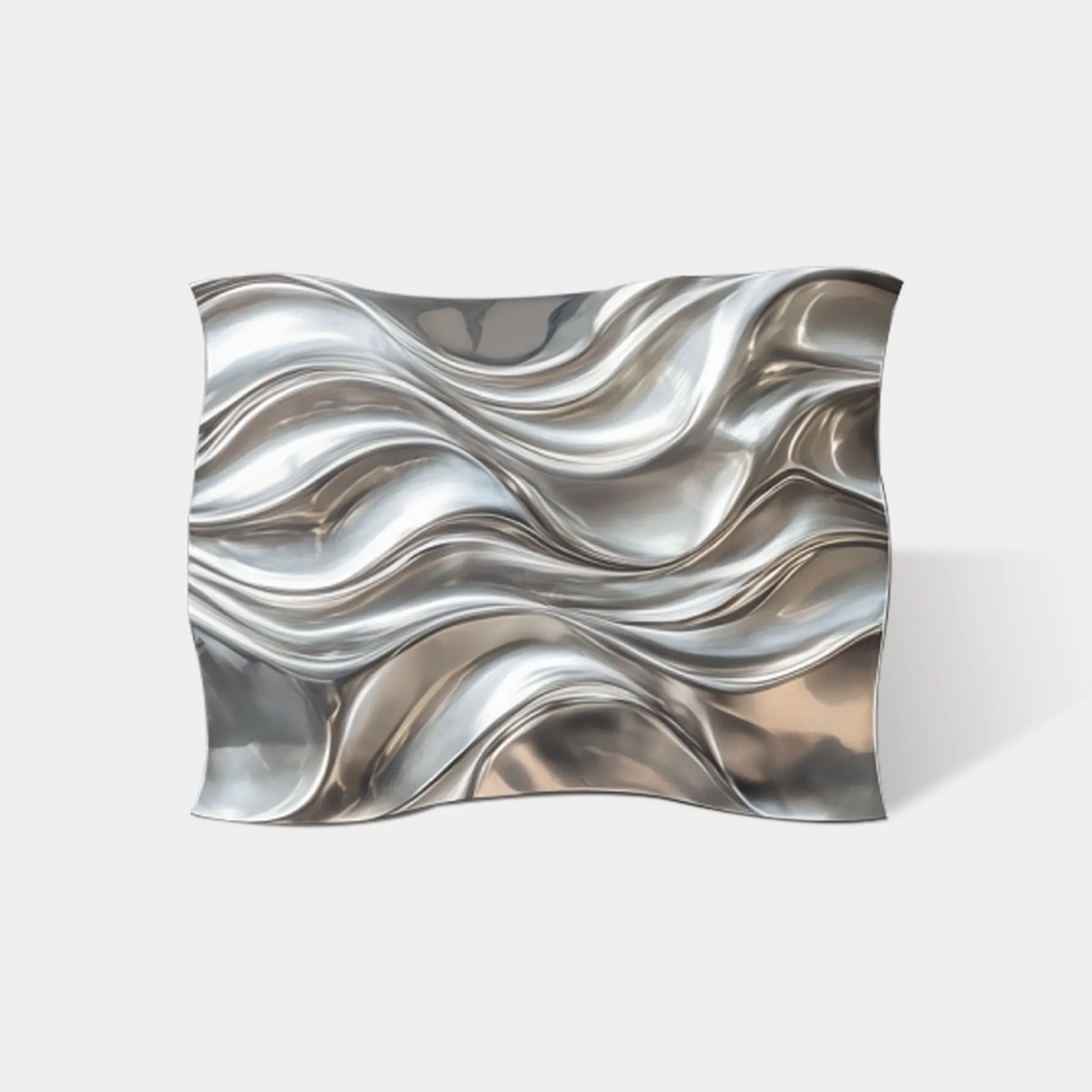 Stainless Steel Wall Sculpture with Abstract Design for Modern Villas