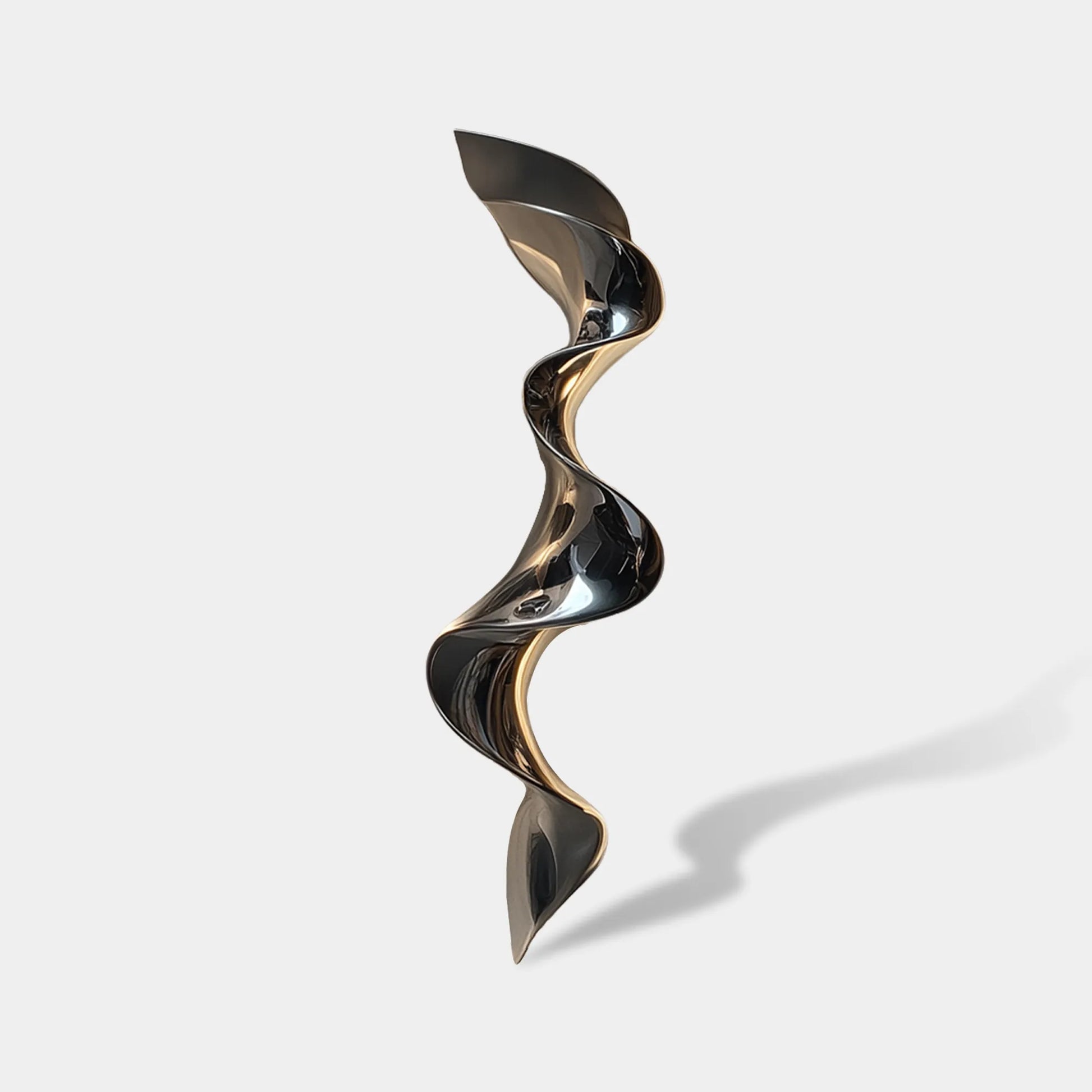 Modern wall sculpture with waveform design for luxury interiors.