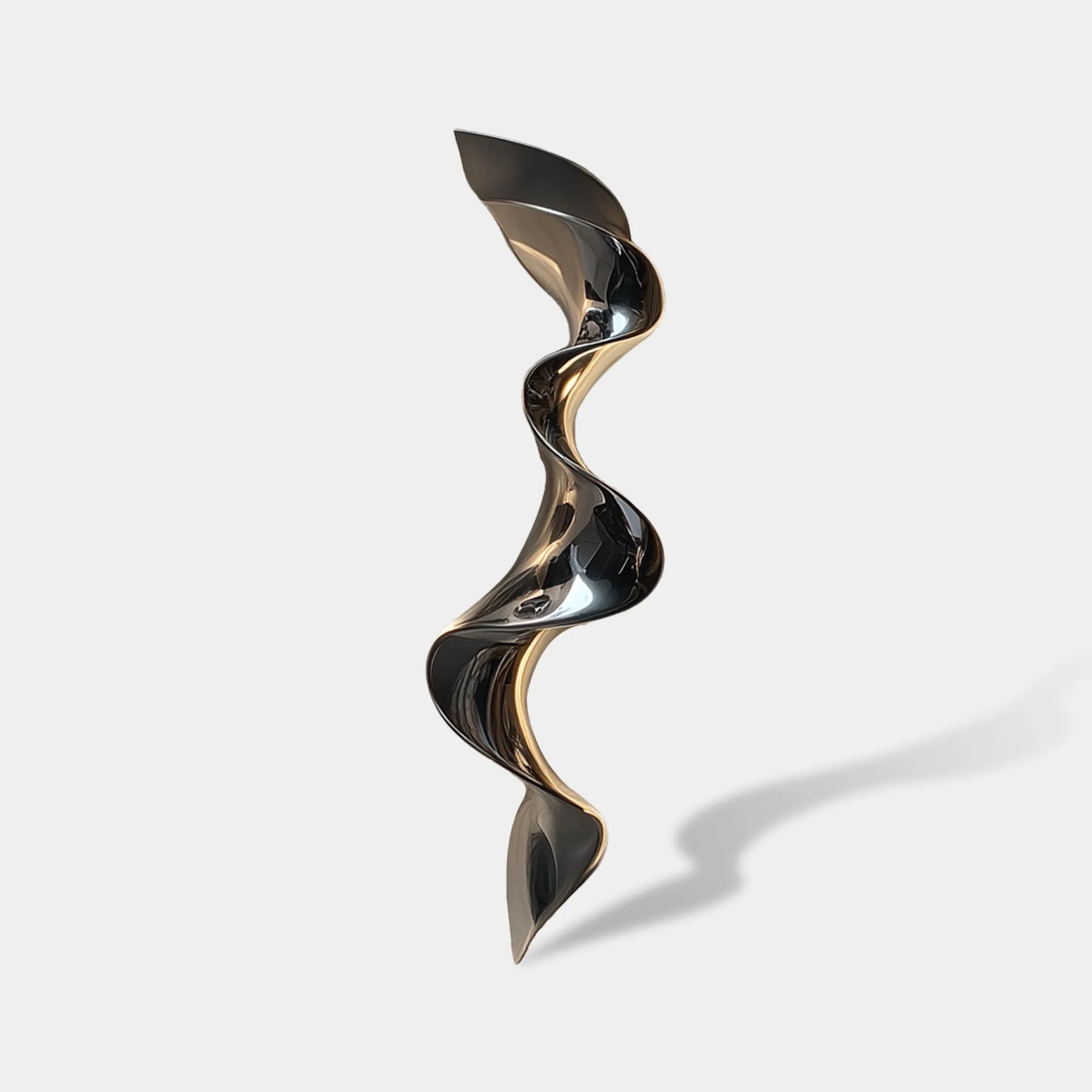 Modern wall sculpture with waveform design for luxury interiors.