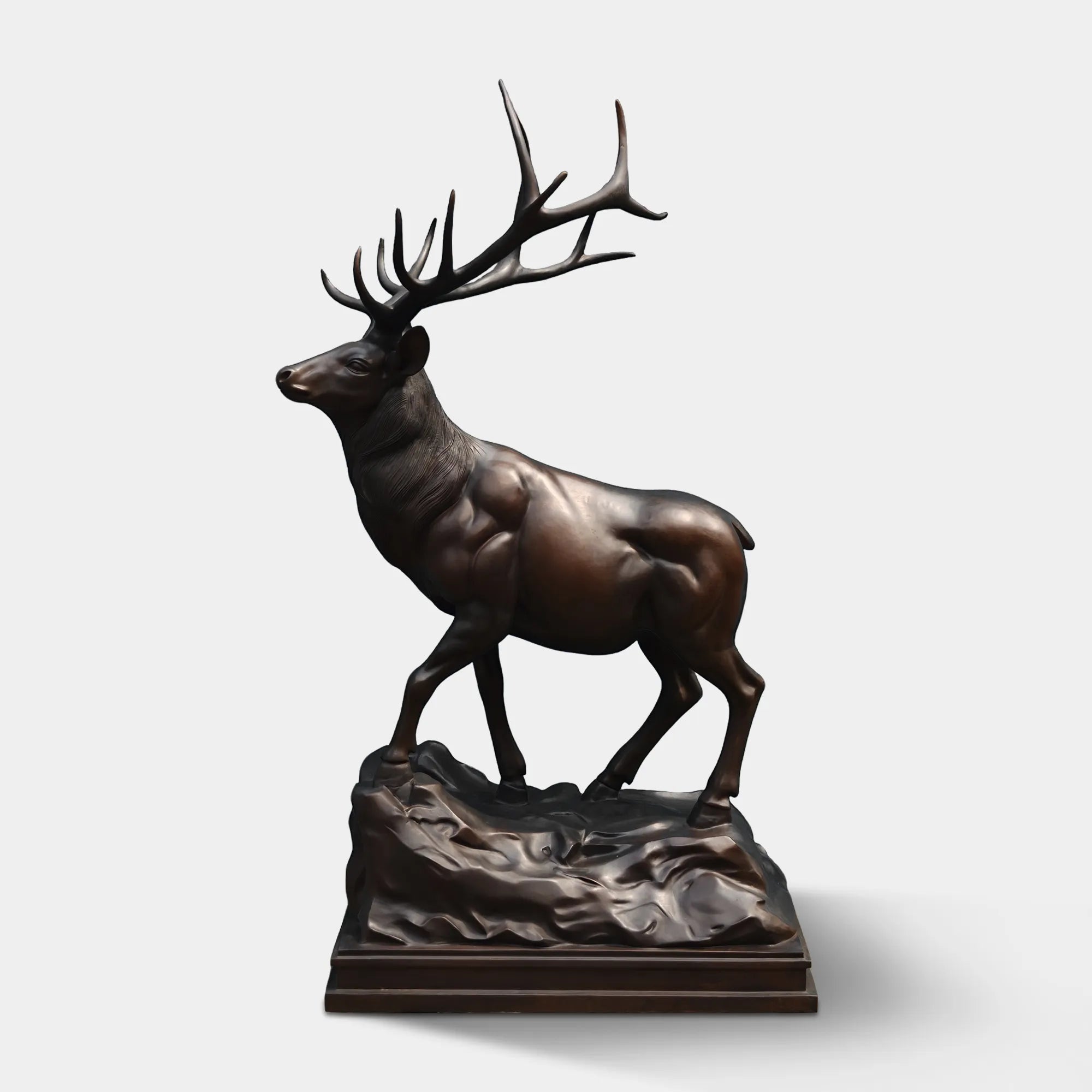 Bronze Deer Sculpture with Classical Design for Villas and Parks