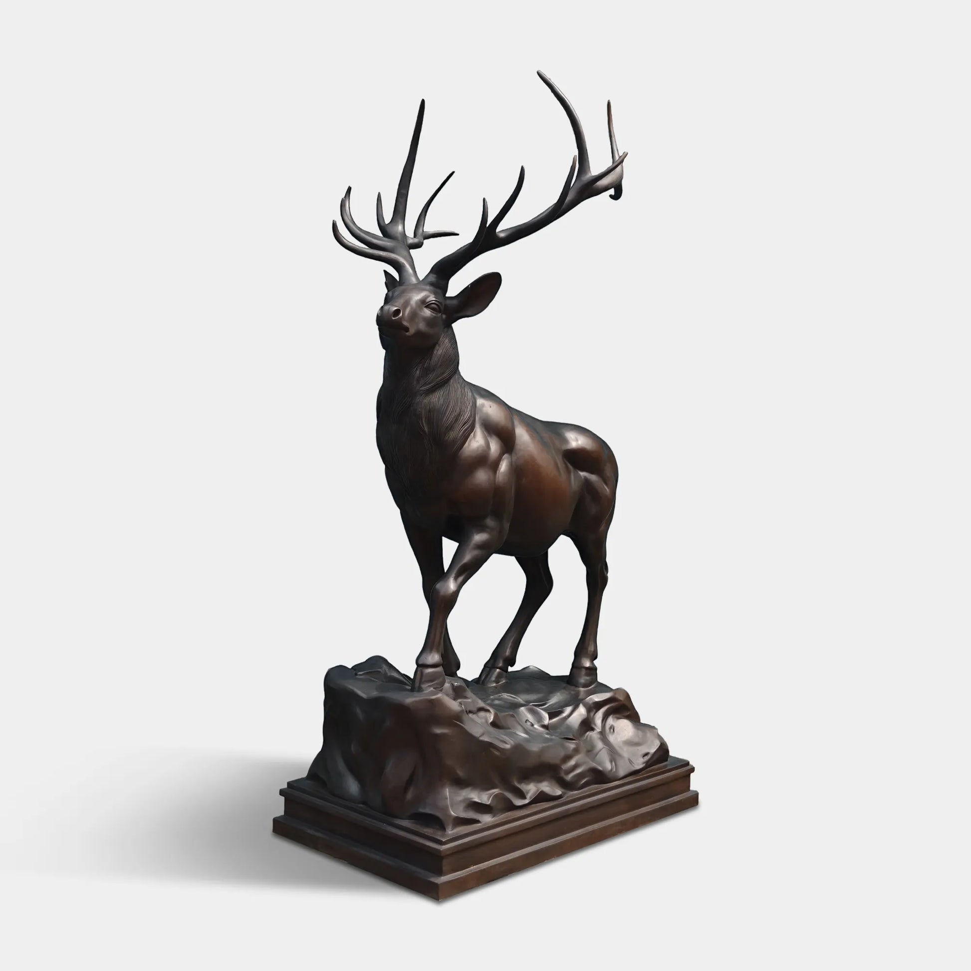 Bronze Deer Sculpture with Classical Design for Villas and Parks