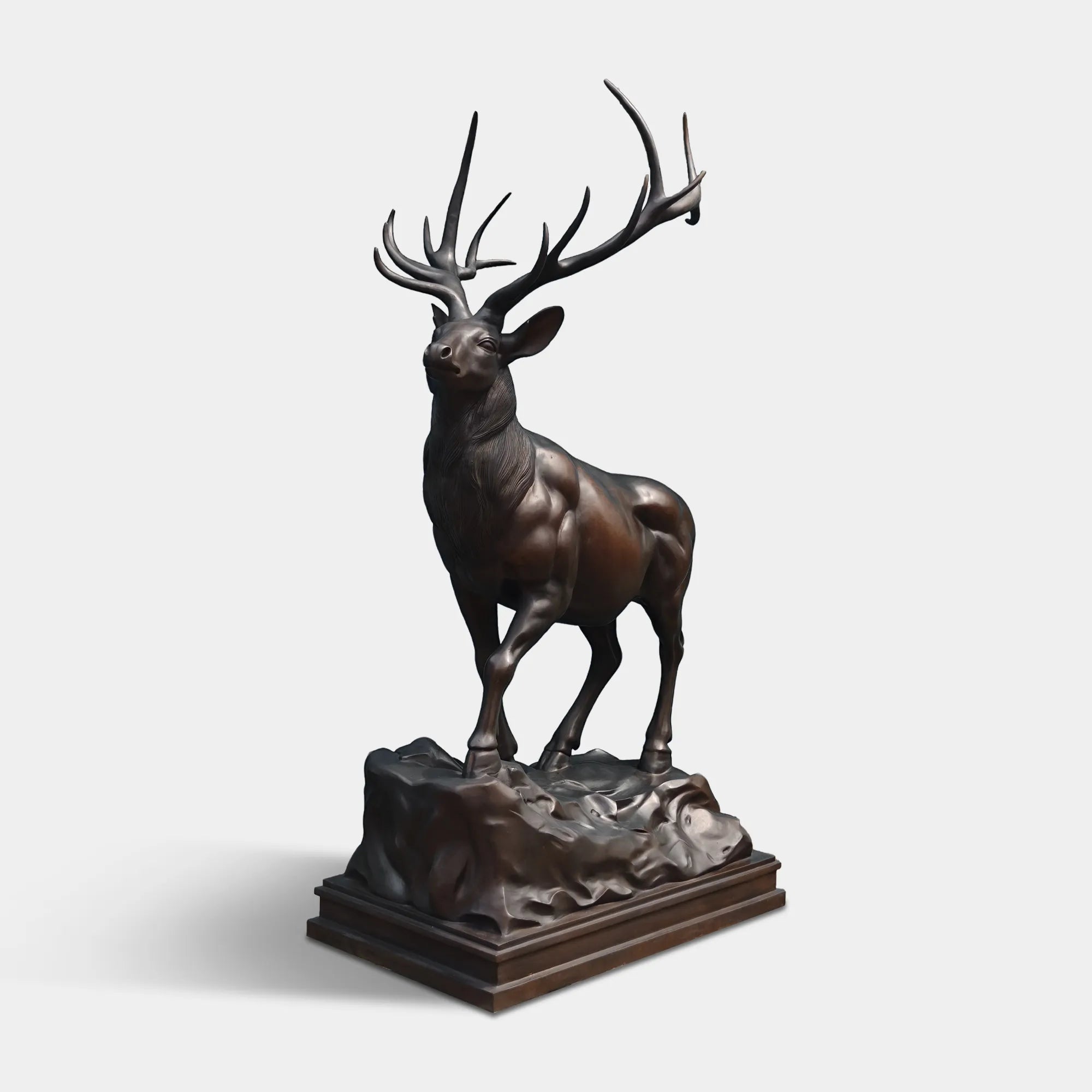 Bronze Deer Sculpture with Classical Design for Villas and Parks