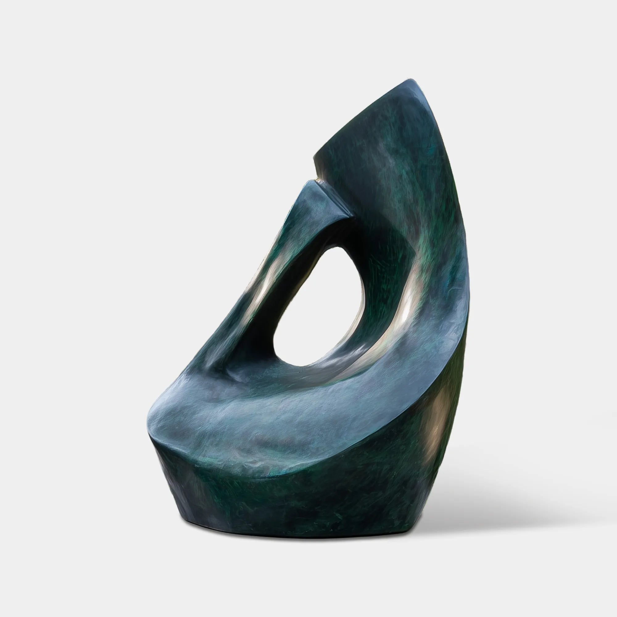 DVS Organic Bronze Sculpture with Hollow Curve Design for Modern Villa Yard and Gallery Courtyard DB110