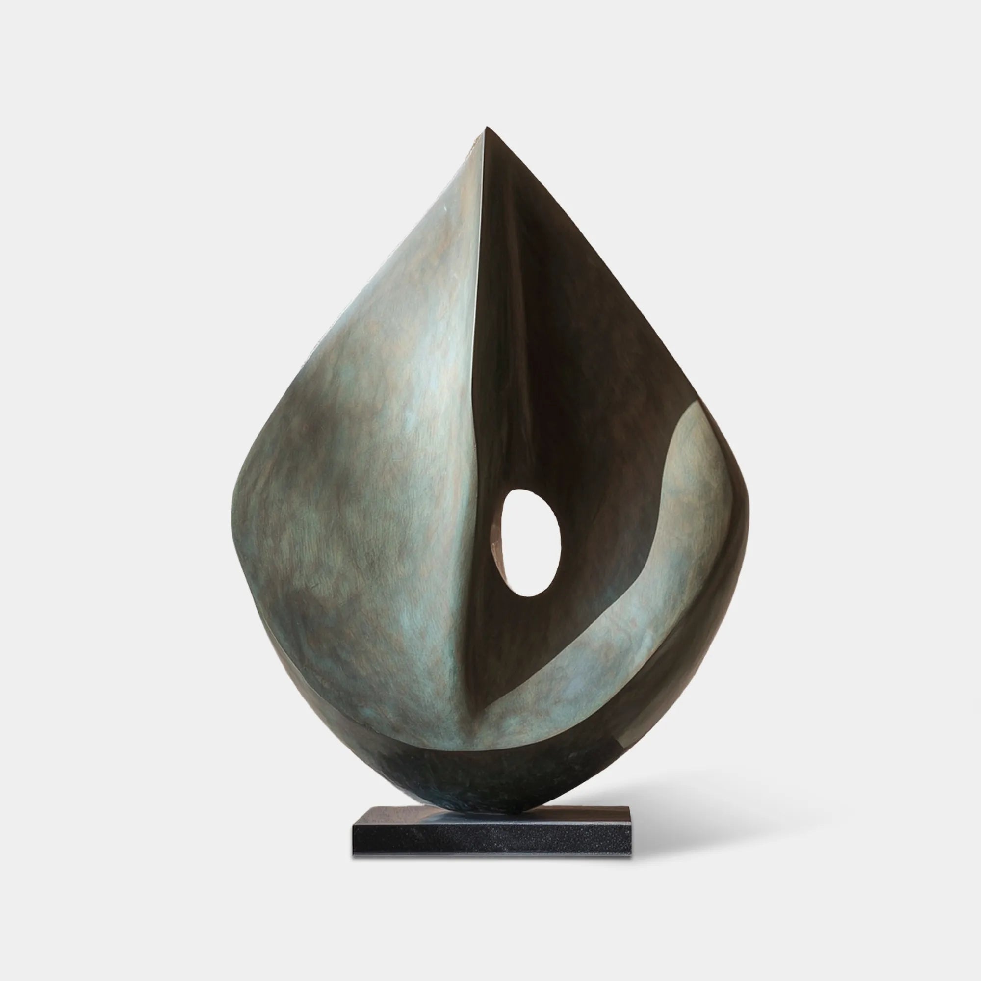 DVS Bronze Sculpture in Leaf-Like Design for Entry Halls, Living Rooms, and Cultural Galleries DB046