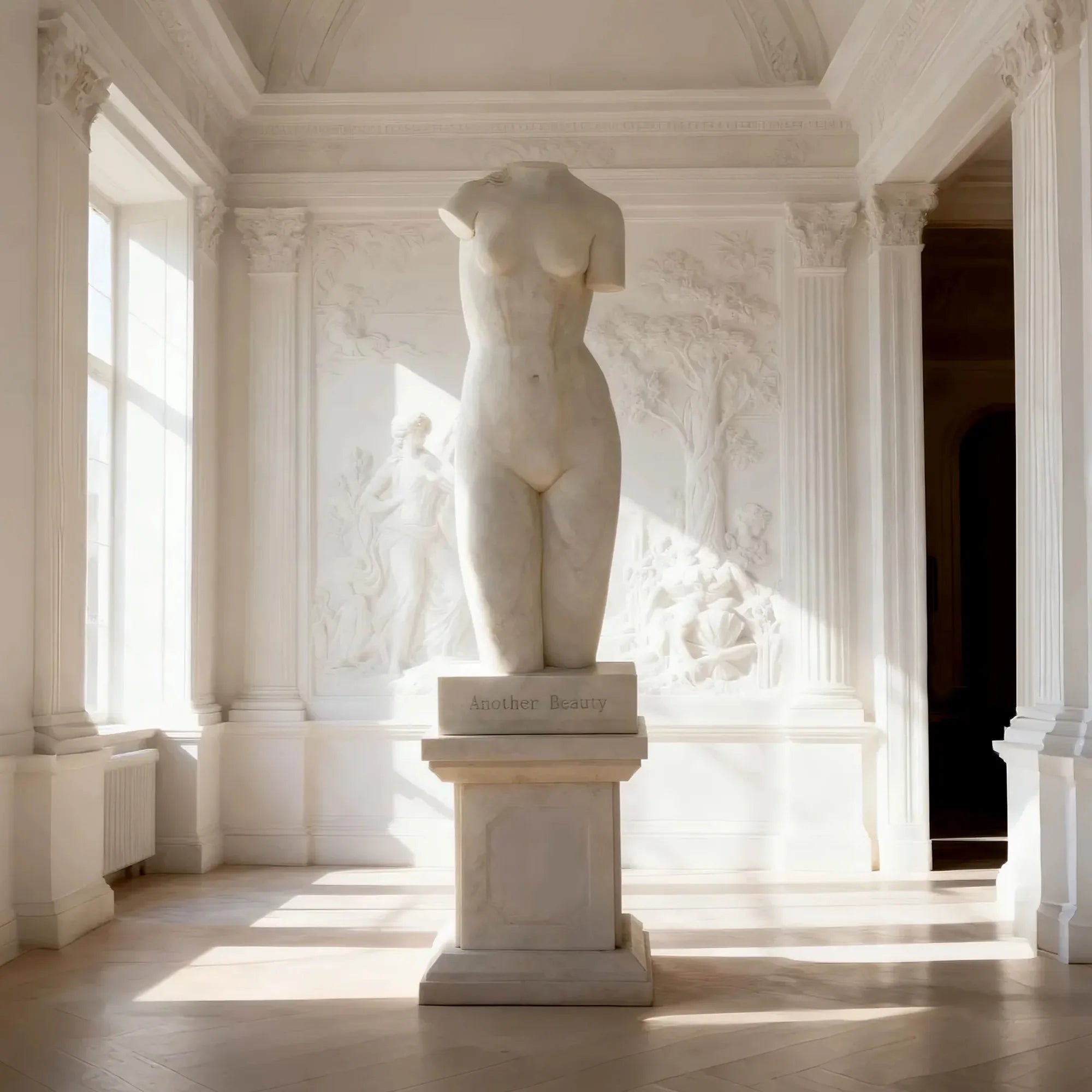 DVS Classical Female Torso Sculpture in Marble for Gardens, Villas and Galleries DM005- Custom Link for Alton Ingram