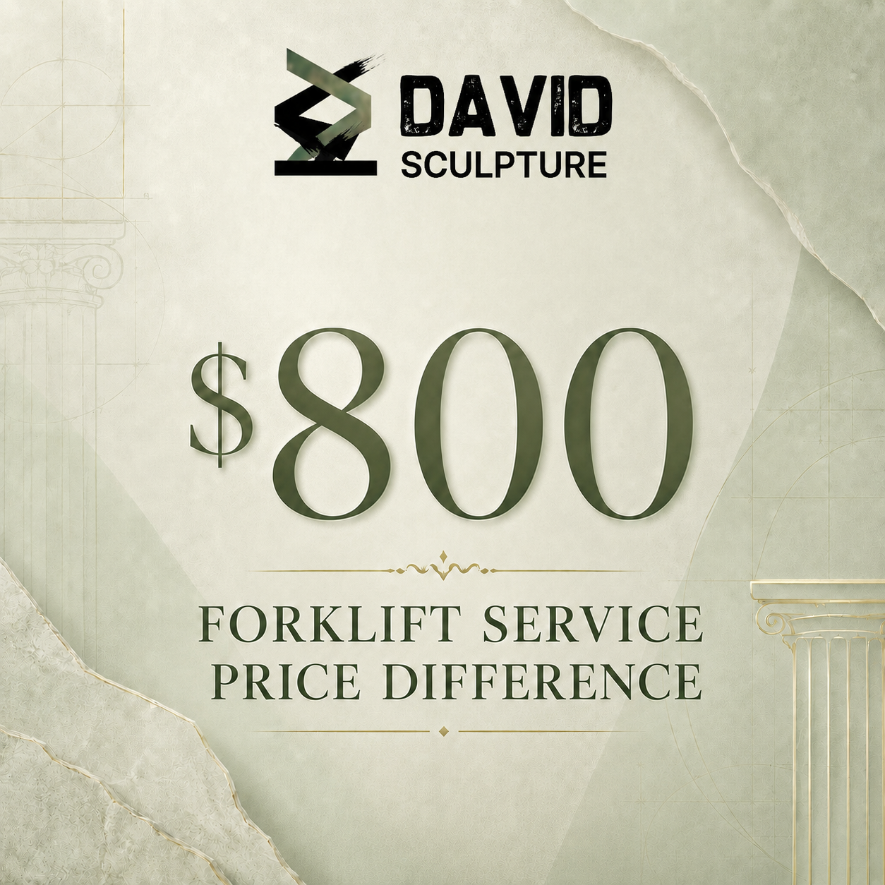 DVS #DS1013-Price Difference-Forklift Service